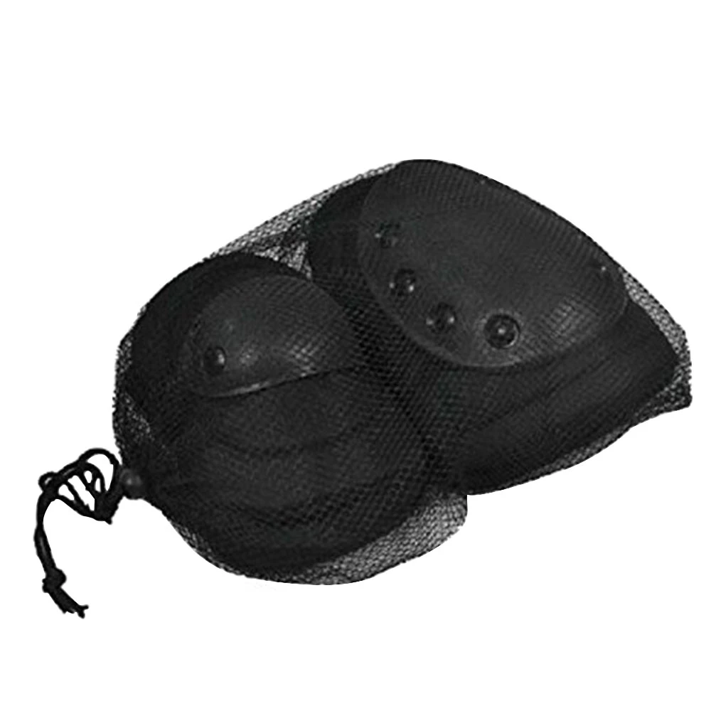 Bike & Scooter Knee And Elbow Pads Outdoor Hiking Mountain Safety Gear - Black - Image 2