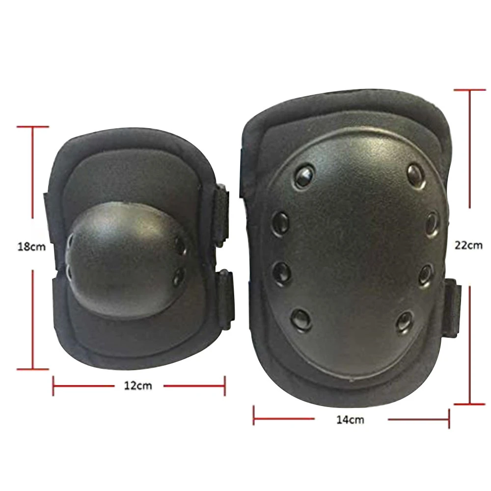 Bike & Scooter Knee And Elbow Pads Outdoor Hiking Mountain Safety Gear - Black - Image 6
