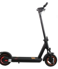 KugooKirin M3 Folding Electric Scooter 10" Tire 500W Motor Max Speed 40km/h Max 40km Range 13Ah Battery BMS LCD Display Front Drum Brake Rear E-Brake LED Light Support NFC Card Built-in 4-Digit Combination Chain Lock - Black
