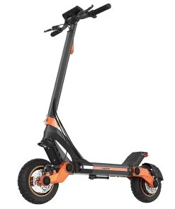 KugooKirin G3 Adventurers Electric Scooter 10.5 Inch 1200W Rear Motor 52V 18Ah Lithium Battery Max Speed 50KM/H Touchable Display Control Panel TPU Suspension System IPX4 - Black