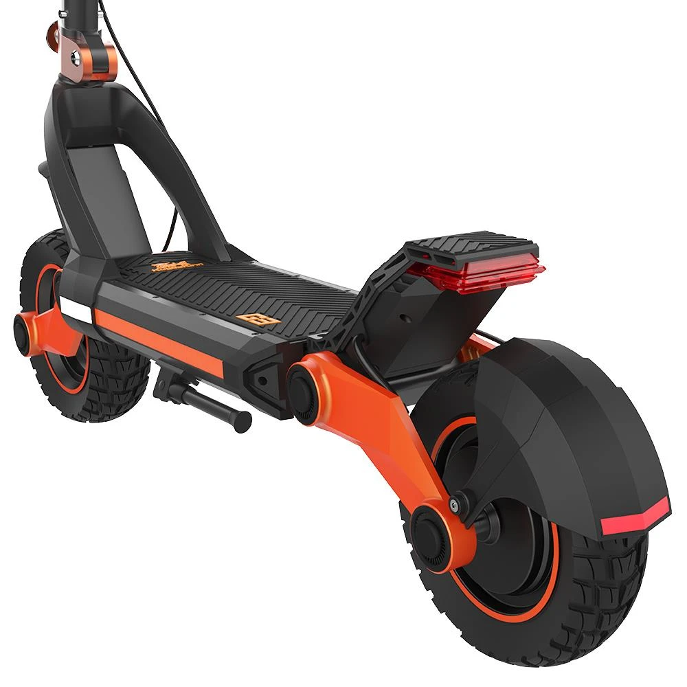 KugooKirin G3 Adventurers Electric Scooter 10.5 Inch 1200W Rear Motor 52V 18Ah Lithium Battery Max Speed 50KM/H Touchable Display Control Panel TPU Suspension System IPX4 - Black - Image 5