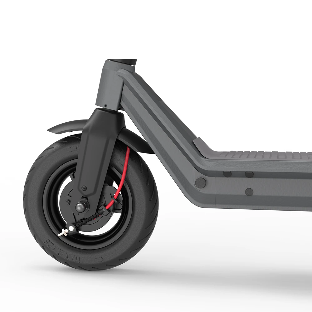 Kukudel 105 Folding Electric Scooter 10" Tire 500W Motor 36V 12.5Ah Battery Max Speed 25km/h LCD Display 32-39km Long Range Aluminium Alloy Body - Gray - Image 4