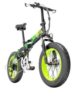LANKELEISI X2000 PLUS Moped Electric Bike Folding Bike 12.8Ah 48V 1000W 40km/h Max Speed Max Load 150kg - Green
