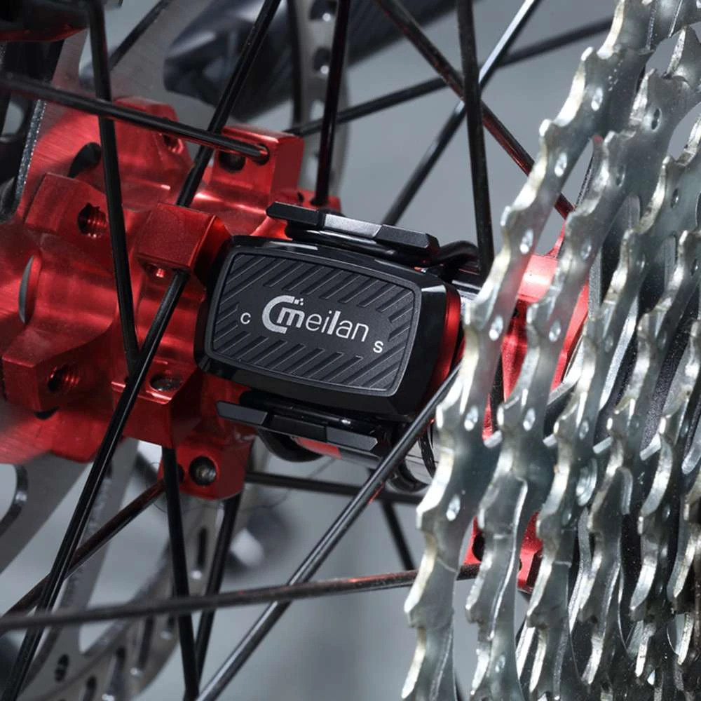 Meilan C1 Bicycle Speed & Cadence Sensor BT4.0 / ANT+ Wireless Connect With LED Light - Black - Image 6