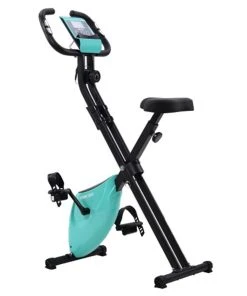 Merax X-Bike Lite Magnetic Foldable Exercise Bike With Padded Seat And LCD Console - Blue