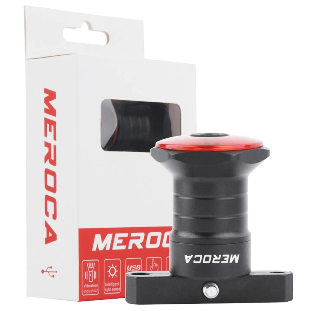 MEROCA WR15 Smart Bike Tail Light Brake Sensing Bicycle Rear Flashlight With 500mAh Battery 7 Light Modes For Saddle - Image 2