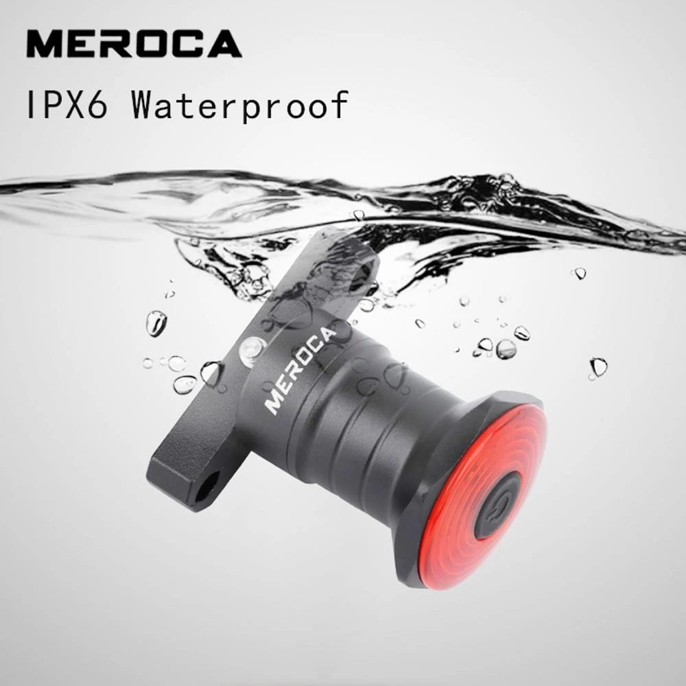 MEROCA WR15 Smart Bike Tail Light Brake Sensing Bicycle Rear Flashlight With 500mAh Battery 7 Light Modes For Saddle - Image 5