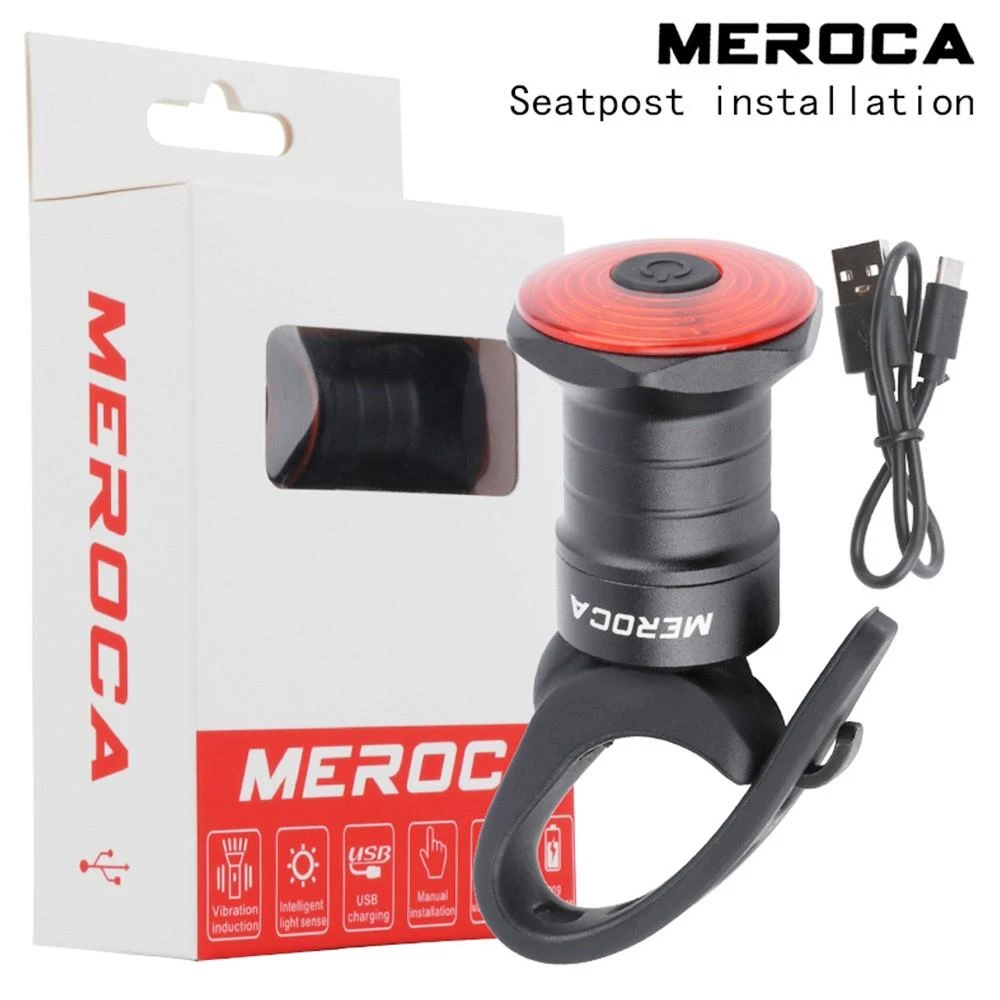 MEROCA WR15 Smart Bike Tail Light Brake Sensing Bicycle Rear Flashlight With 500mAh Battery 7 Light Modes For Seatpost - Image 3