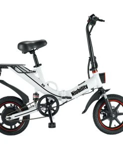 Niubility B14 Electric Moped Folding Bike 14 Inch 15Ah Battery Up To 100KM Mileage Max 25km/h 400W Motor Double Disc Brake - White