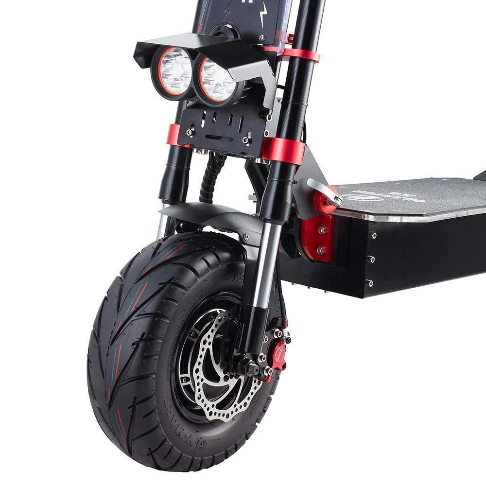 OBARTER X5 Folding Electric Sport Scooter 13" Off-road Tyre 2800W X2 Brushless Motor 60V 30Ah Battery BMS 3 Speed Modes Oil Disc Brake Max Speed 85KM/h LED Display 65km-75km Long Range - Black - Image 6