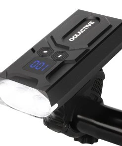 OOLACTIVE YQ-Y20 Bicycle Headlights 5200mAh Battery 1200 Lumes With Battery Indicator - Black