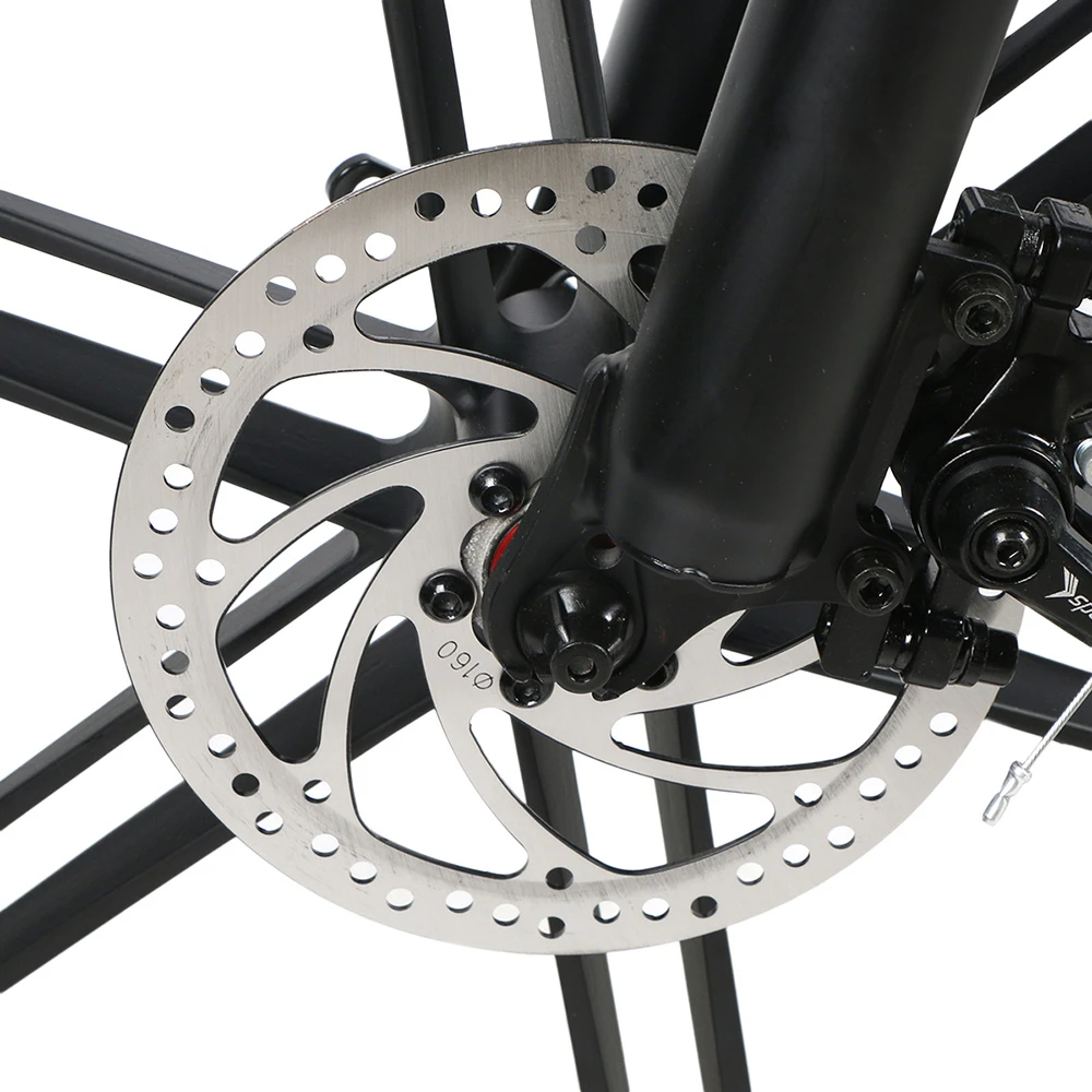 SAMEBIKE LO26 II Smart Folding Electric Moped Bike 500W Motor 10Ah Battery Max 35km/h SHIMANO 21 Gear Pure Electric Mode 35-40km Max Range 26 Inch Magnesium Alloy Rim Wheel - White - Image 6