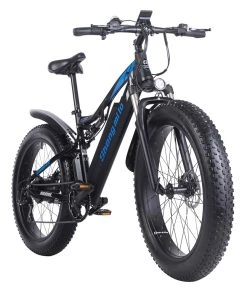 Shengmilo MX03 1000W 48V 17Ah 26 Inch E-bike 40km/h Max Speed 40-50km Mileage Range 180kg Max Load Electric Bike - Black