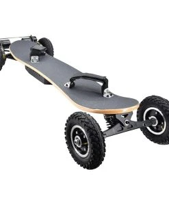 SYL-08 V3 Version Electric Off Road Skateboard With Remote Control 1450W Motor Up To 38km/h 10Ah Battery Maple Plank 8 Inch Wheel Max Load 130kg Left Foot Front Regular Stance - Black