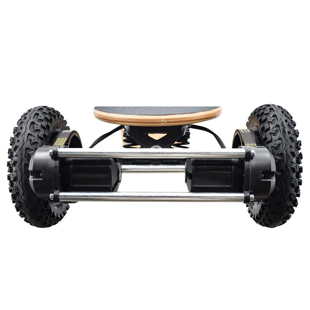 SYL-08 V3 Version Electric Off Road Skateboard With Remote Control 1450W Motor Up To 38km/h 10Ah Battery Maple Plank 8 Inch Wheel Max Load 130kg Left Foot Front Regular Stance - Black - Image 5