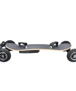 SYL-08 V3 Version Electric Off Road Skateboard With Remote Control 1450W Motor Up To 38km/h 10Ah Battery Maple Plank 8 Inch Wheel Max Load 130kg Left Foot Front Regular Stance - Black