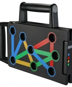 YUNMAI Protable Folding Push-up Support Holder Frosted Handle - Black