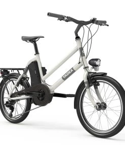 YADEA YT300 20 Inch Touring Electric City Bike 250W OKAWA Mid Drive Motor SHIMANO 7-Speed Rear Derailleur 36V 7.8Ah Removable Battery 25km/h Max Speed Up To 60km Max Range LED Headlight - White